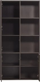 Ciemnobrązowa szafka modułowa z litego drewna sosnowego 108x215 cm Meggy – WOOOD