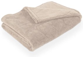 Szarobrązowy koc z mikropluszu 150x200 cm Pippa – Tiseco Home Studio