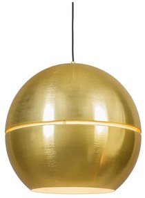 Lampa wisząca w stylu art deco złota 50 cm - Plasterek Retro Oswietlenie wewnetrzne