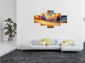 Obraz – Drzewo na polu (125x70 cm)