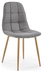 Krzesło do jadalni VELSOR, 1 szt., szare