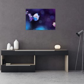Obraz - Motyle na lawendie (70x50 cm)