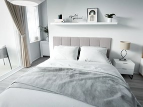 Tapicerowany panel ścienny FRAME LINCOLN 30x60 cm Kolor: Jasnoszary