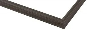 Prostokątne drewniane lustro wiszące orzech S0-F07