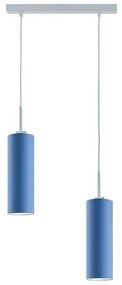 Lampa wisząca nad stół ze srebrnym stelażem - P1-K32