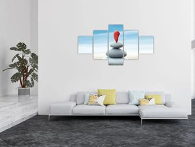 Obraz - Równowaga z kamieniami (125x70 cm)