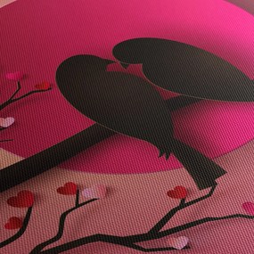 Obraz - Zakochane ptaki (125x70 cm)