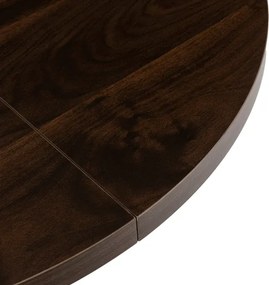 Stół Okrągły Rozkładany LUKAS 100-250 cm Orzech/Kaszmir Nowoczesny
