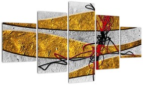 Abstrakcyjny obraz (125x70 cm)