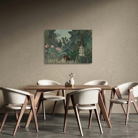Obraz na szkle - Henri Rousseau, The Equatorial Jungle, reprodukcje (70x50 cm)