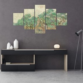 Obraz - Vincent van Gogh, The Olive Orchard, reprodukcje (125x70 cm)
