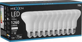 Mexen Nova 10x żarówka LED E27, R80, 12W, Neutralna - 4000K, 1260 lm - L105-E27-1240-01x10