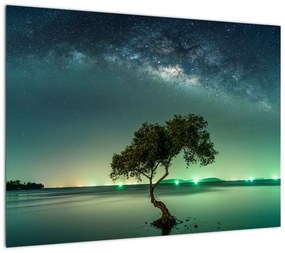 Obraz na szkle nocnego nieba (70x50 cm)