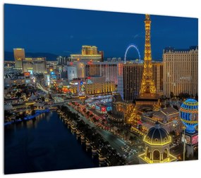 Obraz na szkle - Las Vegas nocą (70x50 cm)
