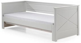 Białe łóżko dziecięce z wysuwanym łóżkiem 180x200/90x200 cm PINO – Vipack