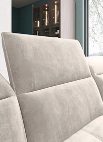 Narożnik COLOMBO XL Lewostronny z elektryczną regulacją siedziska w tkaninie PALLADIUM 02 WERSAL