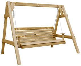 Huśtawka Ogrodowa Naturalne Drewno Z6-E68