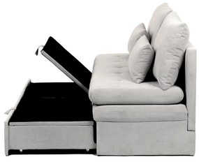 Rozkładana sofa trzyosobowa ASB-4740 BGE2,manżestrowa, beżowa