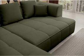 Narożnik ALBIO S Prawostronny z elektryczną regulacją siedziska, funkcja spania, wolnostojący w tkaninie EDEN 12 WERSAL