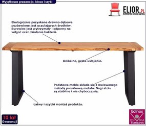 Stół jadalniany drewniany Eruv 4X – naturalny