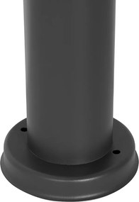 Nowoczesna lampa ogrodowa stojąca ciemnoszara z opalizującym szkłem 110 cm IP44 - Rox