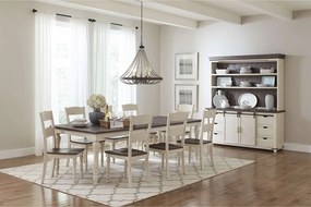 Krzesło 48x101,5x59 cm białe brązowe Avola AV1706-401KD