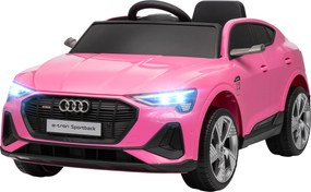 HOMCOM Elektryczny samochód dla dzieci 12V Audi E-tron z pilotem, pasem bezpieczeństwa, dla 3-5 lat