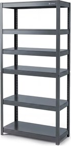Regał metalowy Johnny antracyt, 80 x 42 x 180 cm do garażu, warsztatu i magazynu