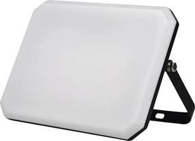 Czarny reflektor zewnętrzny LED 230V 50W 4000K mleczny klosz 5000lm 175x125x27,5 mm