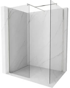 Mexen Kioto ścianka prysznicowa Walk-in 135 x 70 cm, transparent, nikiel szczotkowany - 800-135-202-97-00-070
