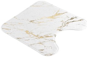 Dywanik łazienkowy w biało-złotym kolorze 45x45 cm Aquamarbre – douceur d'intérieur