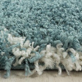 Dywan shaggy Salsa koniczyna niebieski 60 cm x 110 cm