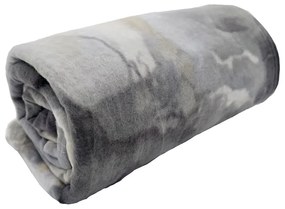 Szary polarowy koc 150x200 cm Marble – JAHU collections