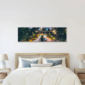 Obraz miasta nocą (170x50 cm)