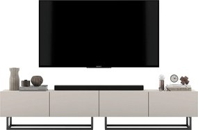 Podwójna szafka RTV Enjoy 240 cm, na płozach, kaszmir mat