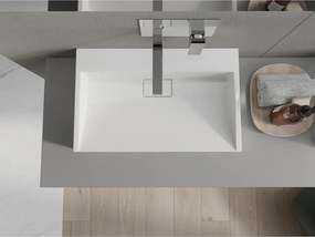 Mexen Ava umywalka nablatowa z konglomeratu B/O 60 x 38 cm, biała - 23016000