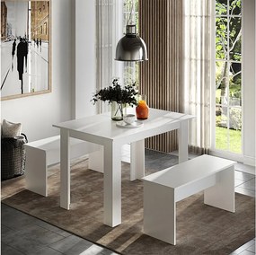 Stół jadalny biały 112x73.6x73 sentio