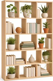 Regał Dąb Nowoczesny Sonoma Wiszący Lub Stojący B2-D98