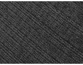 Czarny podnóżek z tkaniny szenilowej Leonore – Bobochic Paris