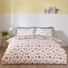 Niebieska pościel dwuosobowa 230x220 cm Riviera Tiles – Catherine Lansfield