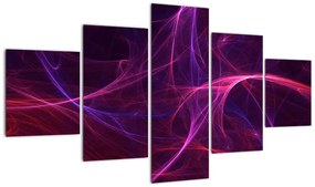 Abstrakcyjny obraz krzywych (125x70 cm)