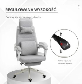 Vinsetto Fotel gamingowy biurowy ergonomiczny wygodny poliester z pianką czarny | Aosom PL