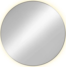 Srebrne okrągłe lustro led F2-H46