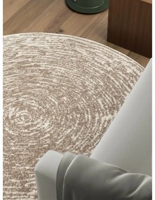 Beżowy/kremowy okrągły dywan ø 120 cm Gloria Cavallo – Hanse Home