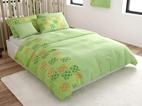 PrzytulneMieszkanie.pl PrzytulneMieszkanie.pl Pościel z mikrosatyny VELLARI, zielona Rozmiar pościeli: 70 x 90 cm | 140 x 200 cm