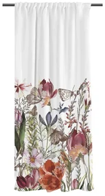 Zasłona z satyny bawełnianej 110x170 cm Floral – Butter Kings