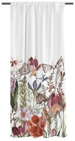 Zasłona z satyny bawełnianej 110x250 cm Floral – Butter Kings