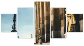 Obraz z placu Trocadero, Paryż (125x70 cm)