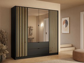 Szafa SATREN - Czarny / 200 cm