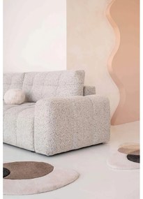 Beżowy rozkładany narożnik modułowy ze schowkiem (lewostronny) Lulu – Miuform